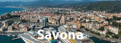 Panorama sul porto di Savona
