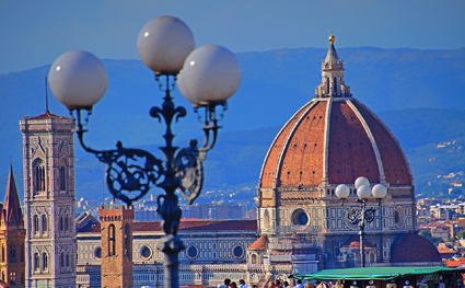 Panorama da cupola a Firenze