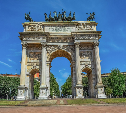 Arco della pace a Milano.