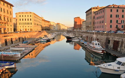 Canale barche a Livorno
