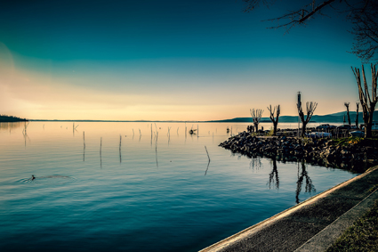 Il lago trasimeno in Umbria